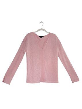 Sanctuary Women's Long Sleeve Lightweight Top in Pink - Sz L
